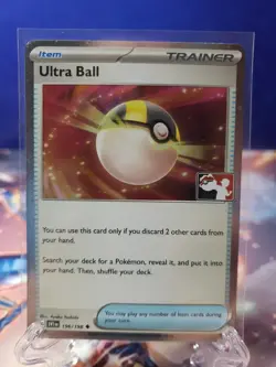 Pokemon TCG Ultra Ball 196/198 Play! Prize pack Series Cosmic Holo - Image 1