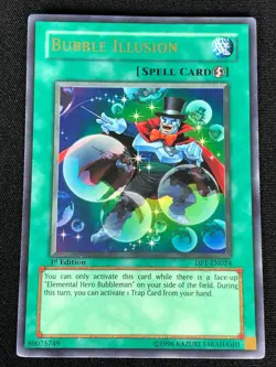 YUGIOH BUBLE ILLUSION DP1-EN024 1ST ULTRA (LP) - Image 1