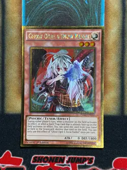 Yugioh Ghost Ogre & Snow Rabbit PGL3-EN052 Gold Rare 1st Ed LP - Image 1