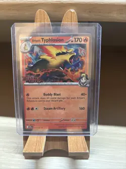 Ethan's Typhlosion Prerelease Stamped Holo Card 034/182 Sv10: Destined Rivals - Image 1