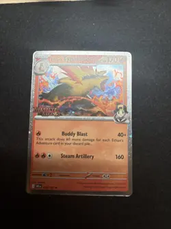 Ethan's Typhlosion Prerelease Stamped Holo Card 034/182 Sv10: Destined Rivals - Image 2