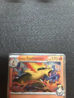 Ethan's Typhlosion Prerelease Stamped Holo Card 034/182 Sv10: Destined Rivals - Image 3