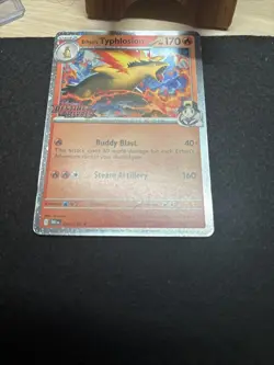 Ethan's Typhlosion Prerelease Stamped Holo Card 034/182 Sv10: Destined Rivals - Image 4