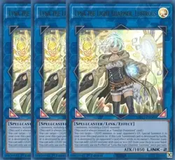 Yugioh Lyna the Light Charmer Lustrous x 3 - 1st Ultra Rare NM - Free Holo Card - Image 1