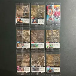 S2518 Bundle of 9 Holo Japanese One Piece Wafer Cards Sealed - Image 2