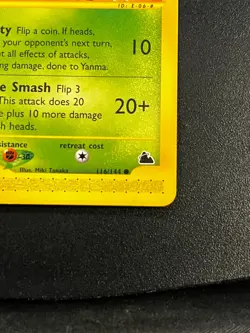Yanma 116/144 - Skyridge Vintage Pokemon TCG Card MP e-Reader - Image 3