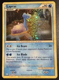 Lapras 008/034 CLB NM Trading Card Game Classic Holo Pokemon - Image 1