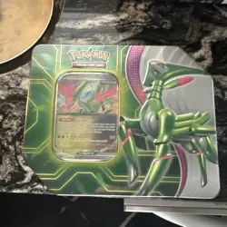 Pokemon Trading Card Game Paradox Clash Iron Leaves ex tin Sealed - Image 1