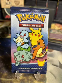2021 McDonalds 25th Anniversary Sealed 4 Card Promo Booster Pack - Image 1