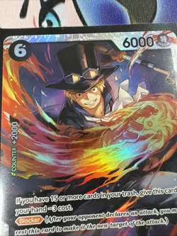 One Piece Card Game Sabo PRB02-014 SR English - Image 5
