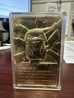 PokemonT Special Edition 23 karat Gold-Plated Trading Card #25 PIKACHU - Image 2