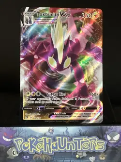 Pokemon Card Toxtricity Vmax 071/192 Rebel Clash Full Art Holo Rare Near Mint - Image 1