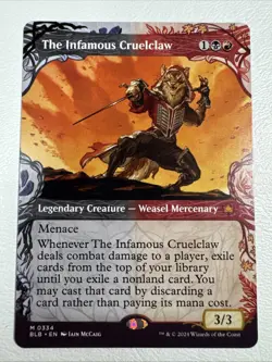 The Infamous Cruelclaw (Showcase) Regular Mythic #334 Bloomburrow MTG NM/MINT - Image 1