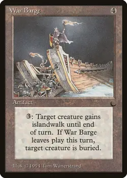 War Barge 1x MtG The Dark DRK PLAYED - Image 1
