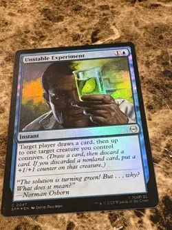 UNSTABLE EXPERIMENT Magic MTG Spiderman Foil - Image 1