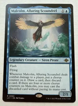 Malcolm, Alluring Scoundrel The Lost Caverns of Ixalan Regular NM - Image 1