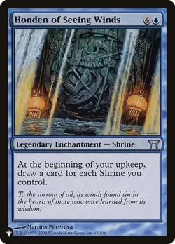 1x Honden of Seeing Winds NM Eng MTG - The List - Image 1