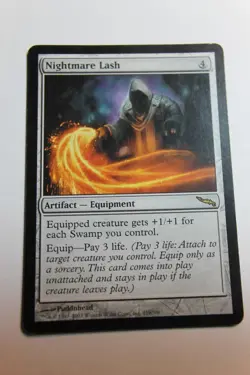 MTG Nightmare Lash x1- -Mirrodin-Lightly Played - Image 1