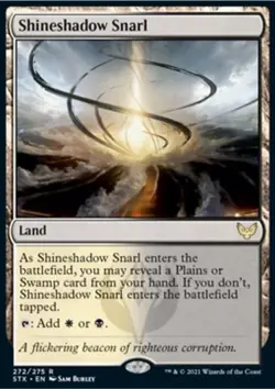 MTG Shineshadow Snarl (272/423) Strixhaven School of Mages LP - Image 1