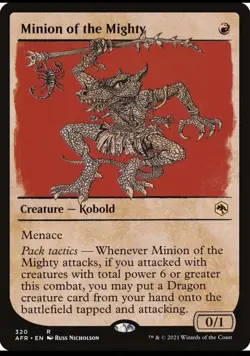 Minion of the Mighty Showcase Foil - Adventures In The Forgotten Realms MTG-NM - Image 1