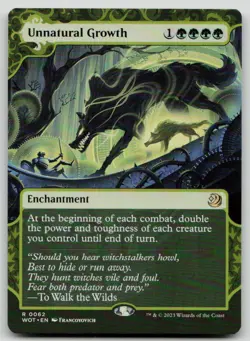 Unnatural Growth R Wilds of Eldraine: Enchanting Tales 62 NM - Image 1
