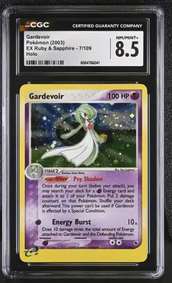 CGC 8.5 Gardevoir 2003 EX Ruby & Sapphire 7/109 Holo Pokemon Card - Image 1
