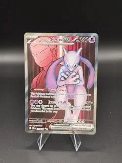 Pokemon TCG Team Rockets Mewtwo EX 213/182 - Image 1