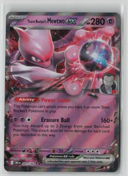 Team Rocket's Mewtwo ex 081/182 Pokemon TCG Destined Rivals Holo (Near Mint) NM1 - Image 1