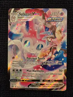 Pokemon TCG Sylveon VMAX TG15/TG30 Full Art Rare Brilliant Stars NM - Image 1