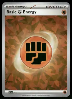 Basic Fighting Energy (Cracked Ice Holo) 014 Common Holo NM Pokemon SV07: Stella - Image 1