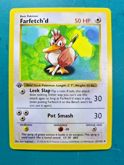 1999 Pokemon Base 1st Edition #27 Farfetch'd - Image 1