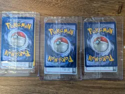 3x SEALED 1999 Pokemon Black Star Promo WB Movie Stamp PIKACHU DRAGONITE MEWTWO - Image 5
