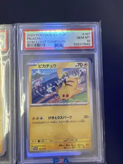 Pokemon Japanese Pikachu Gym Event Champaign 120/svp 197/svp PSA10 - Image 5
