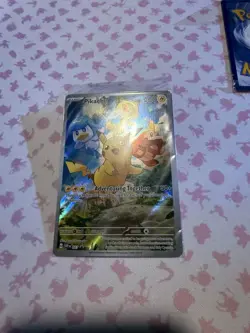 Pokemon TCG Pikachu 027 Paldea Evolved ETB Promo - Illustration, Sealed - Image 1