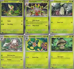POKEMON TCG 6 CARD GRASS LOT. - Image 1