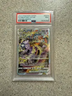 Mewtwo VSTAR Crown Zenith: Galarian Gallery Ultra Rare Card #GG44/GG70 NEW CERT - Image 1