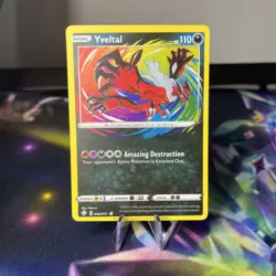 Pokemon TCG Yveltal Shining Fates Holo Card 046/072 Amazing Rare NM - Image 1
