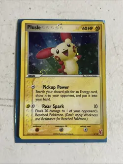 Plusle 6/12 Holo Exclusive 2006 EX Trainer Tool Kit Pokemon TCG Card - Image 1