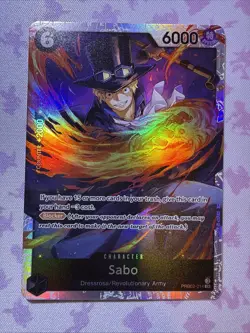 One Piece Card Game Sabo PRB02-014 SR English - Image 1