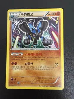 2012 POKEMON B&W KOREAN PROMO BW CARD BOX SET HOLO #23 Old Rare Card Lucario - Image 3