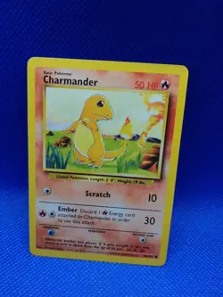 Charmander 46/102 NM Near Mint Base Set WOTC 1999 Non-Holo Pokemon Card - Image 1