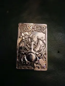 POKEMON Charizard #06 23k Gold Plated Card Vintage 1999 Burger King Promo - Image 1