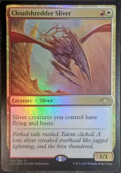 mtg magic Cloudshredder Sliver FOIL ENGLISH slivoide dechiqueteur de nuage - Image 1