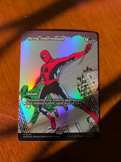 MTG Marvel's Spider-Man HEROIC INTERVENTION Foil Borderless Mythic #0034 - Image 1