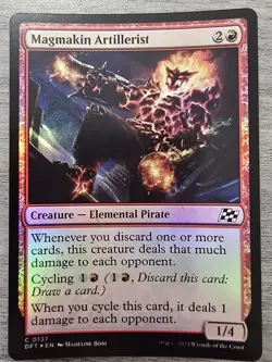 Magmakin Artillerist (C) Foil #137 Aetherdrift MTG NM - Image 1