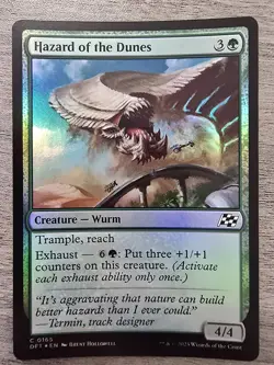 Hazard of the Dunes (C) Foil #165 Aetherdrift MTG NM - Image 1