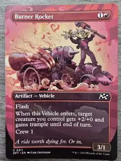 Burner Rocket (Borderless) (C) #311 Aetherdrift MTG NM - Image 1