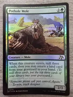Pothole Mole (C) Foil #176 Aetherdrift MTG NM - Image 1