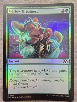 Bestow Greatness (C) Foil #155 Aetherdrift MTG NM - Image 1