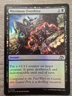 Maximum Overdrive (C) Foil #96 Aetherdrift MTG NM - Image 1